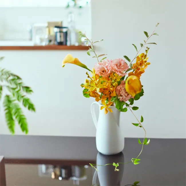 B　数種のお花をミックス